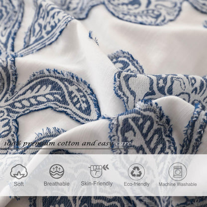 Jacquard Floral Duvet Cover Set