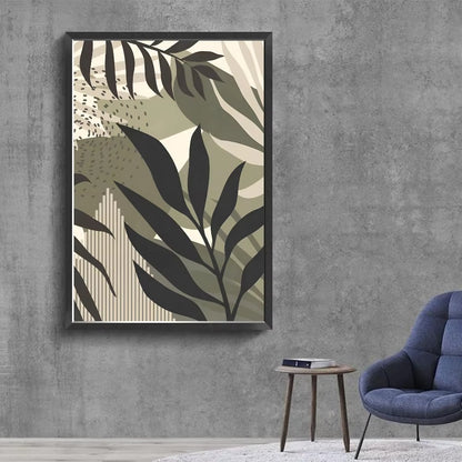 Large Leafy Canvas Print Art