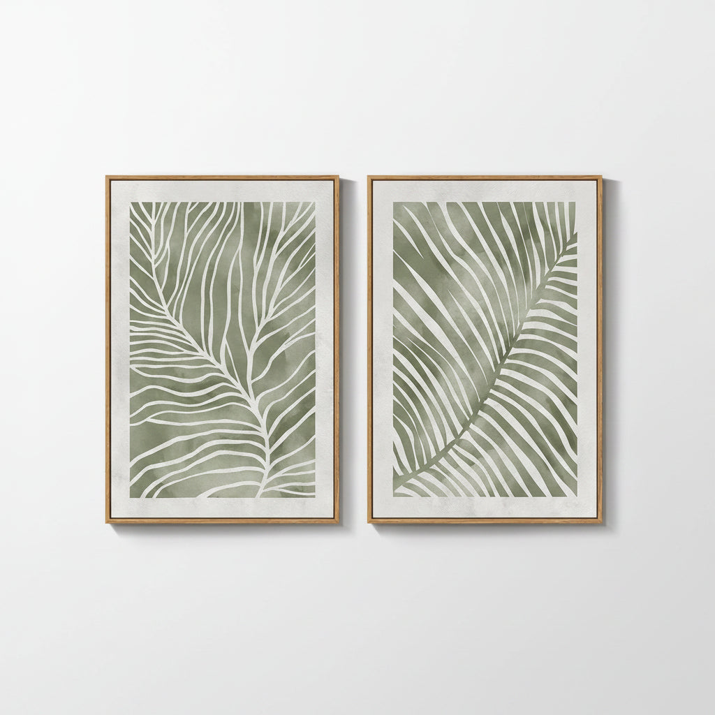 Large Leafy Canvas Art 1
