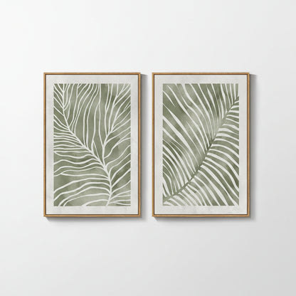 Large Leafy Canvas Art 1