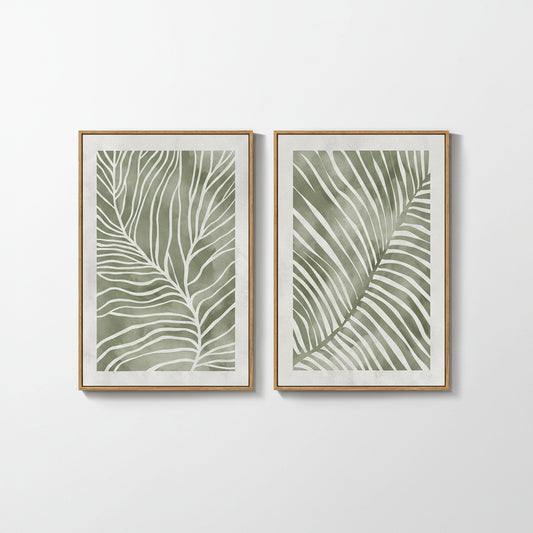 Large Leafy Canvas Art 1