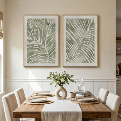 Large Leafy Canvas Art