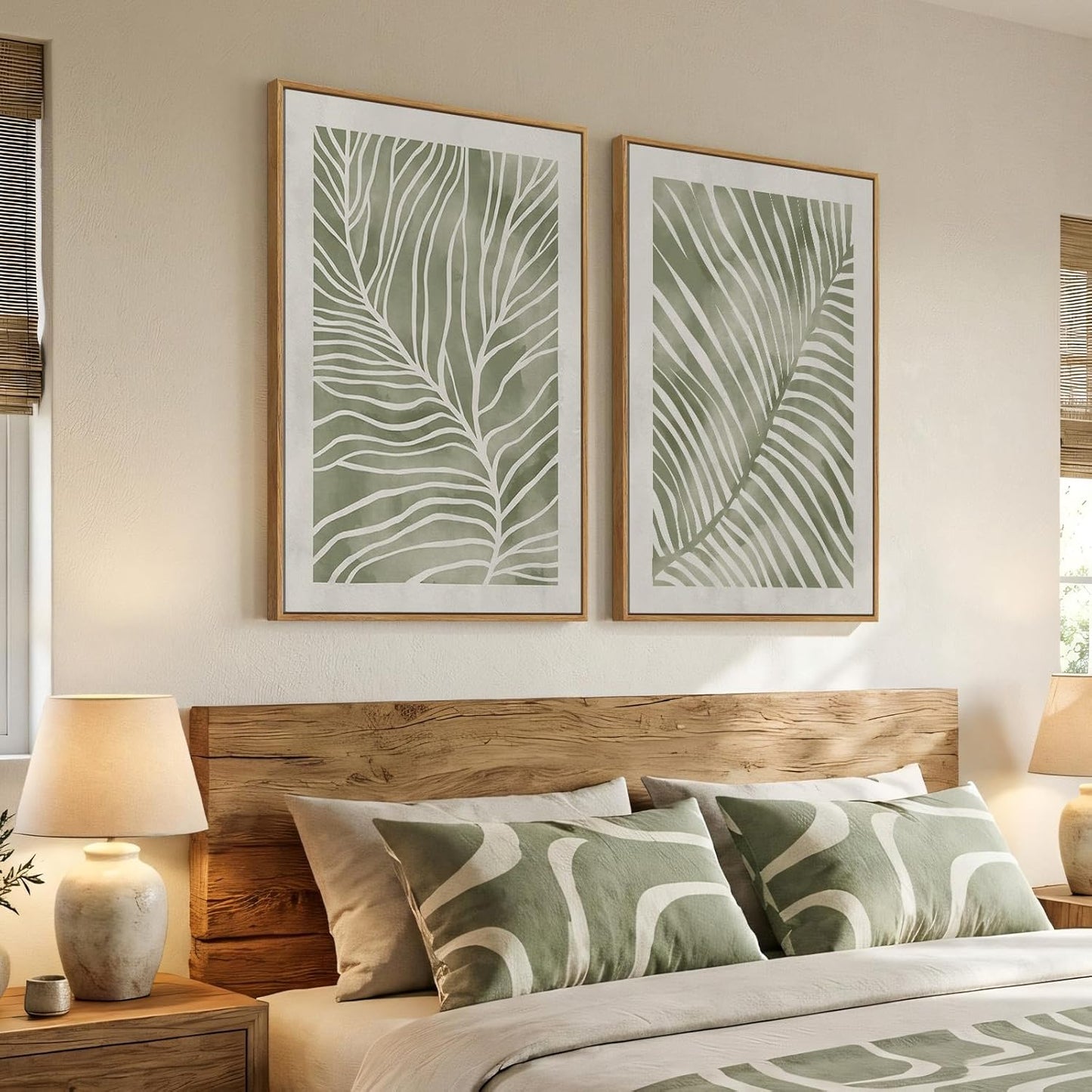 Large Leafy Canvas Art