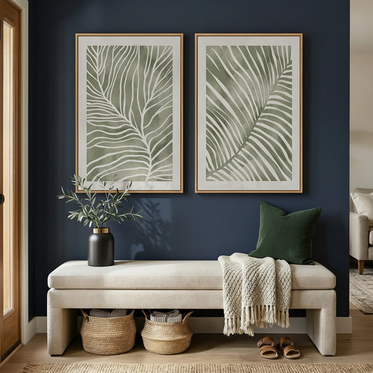Large Leafy Canvas Art 2