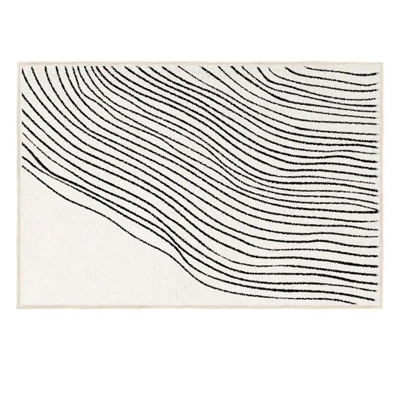 Fluffy Abstract Art Rug - Decorstly