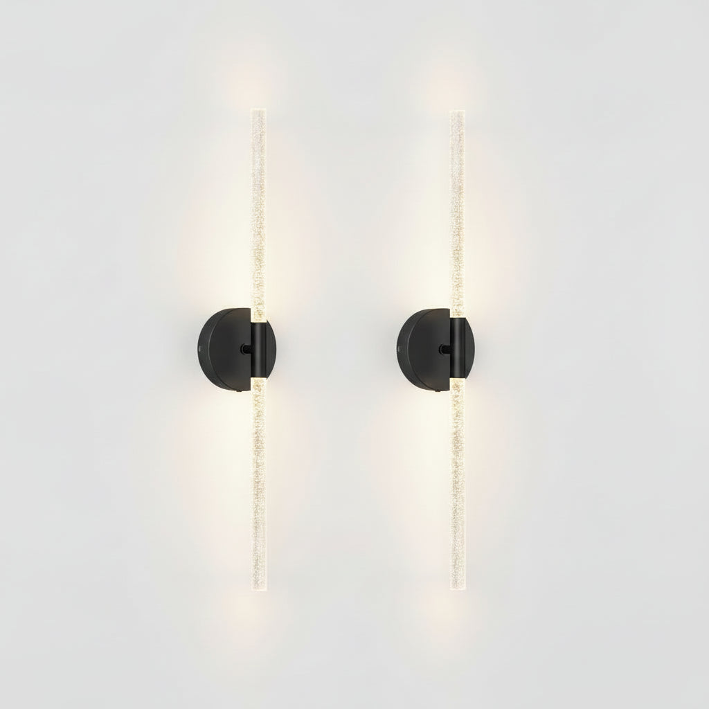 Linear Rod Wall Sconce Set 2