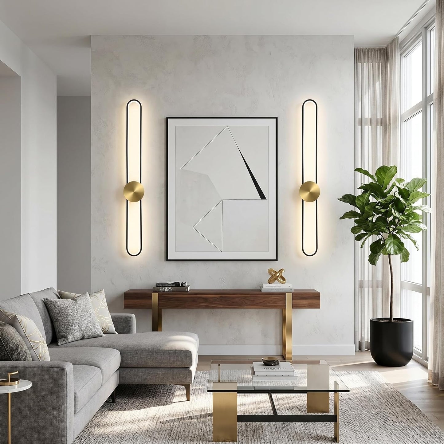 Long Minimalist Wall Sconce 2