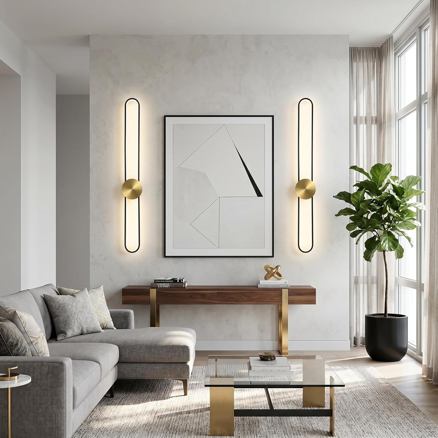 Long Minimalist Wall Sconce 2