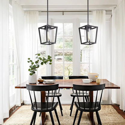 Matte Black Kitchen Island Pendant Light