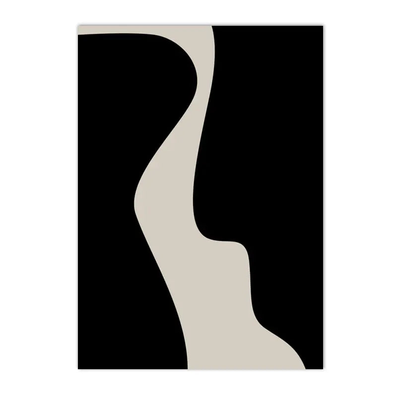 Minimalist Black And White Wall Art Poster - Decorstly
