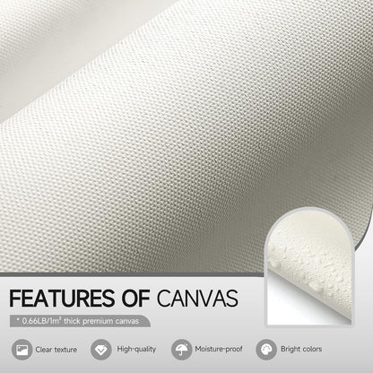 Minimalist Black White Canvas Art