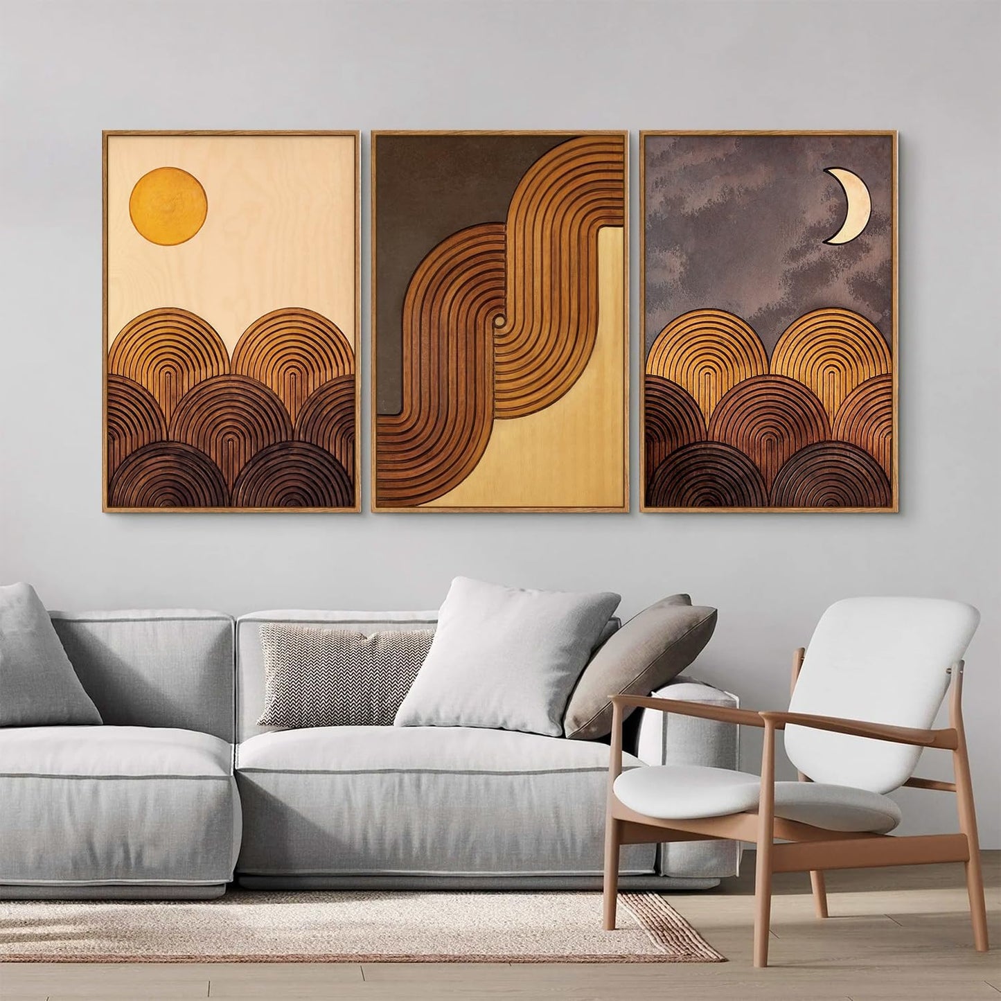 Minimalist Boho Line Canvas Art