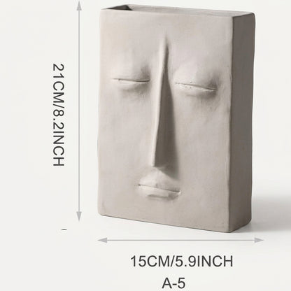 Minimalist Irregular Face Vases