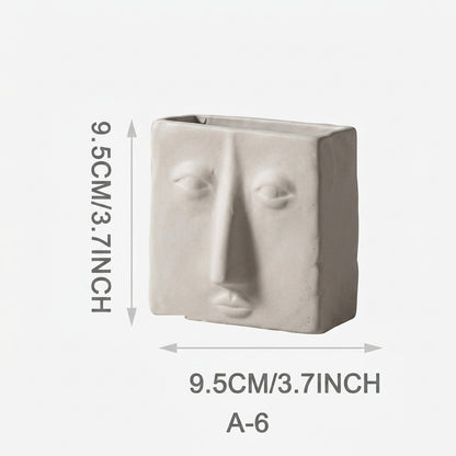 Minimalist Irregular Face Vases