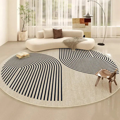 Minimalist Japandi Round Rug 1