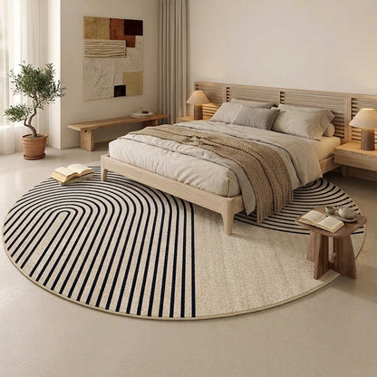 Minimalist Japandi Round Rug 9