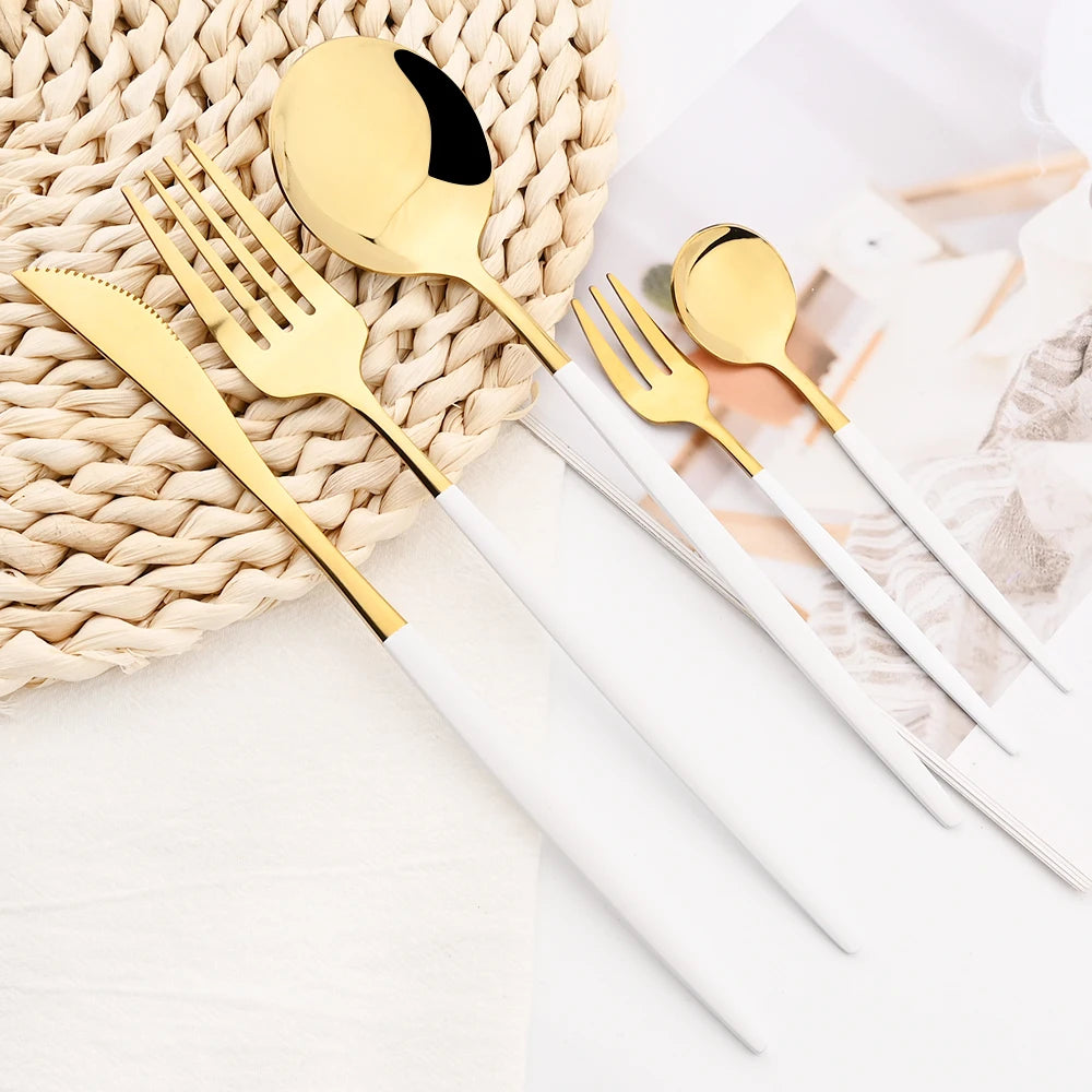 Mirror Steel Flatware 30Pcs Set - Decorstly