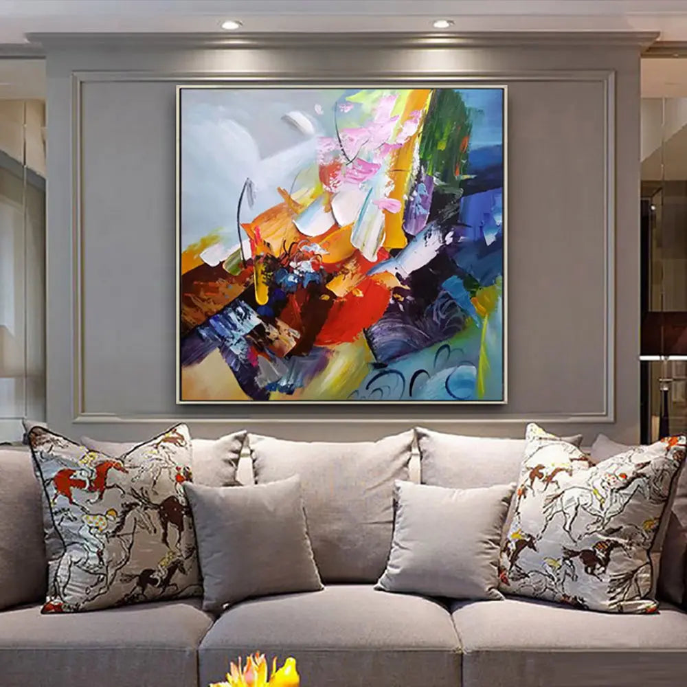 Modern 3D Abstract Multicolor Wall Art - Decorstly