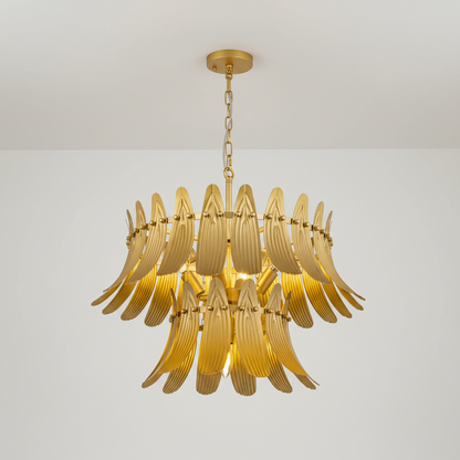 Monochromatic Leaf Chandelier 2