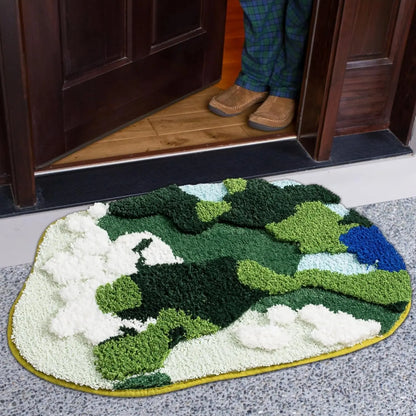 Moss Tufted Bathroom Mat - Decorstly