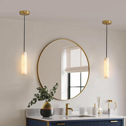 Natural Alabaster Pendant Light