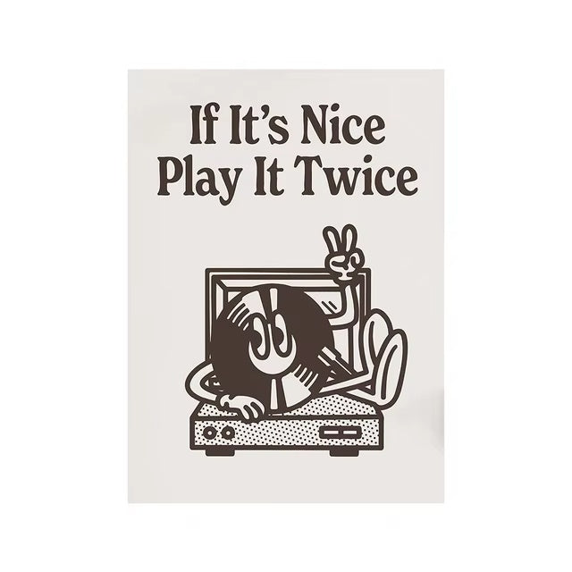 Play It Twice Canvas Wall Art