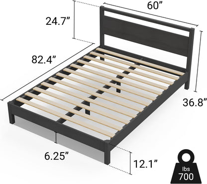 Signature Wood Platform Bed Frame