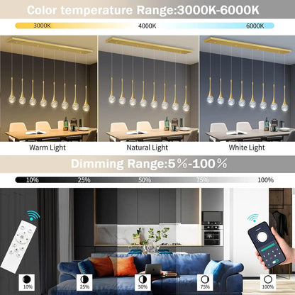 Lighting control system with color temperature and dimming range display in a modern office setting.