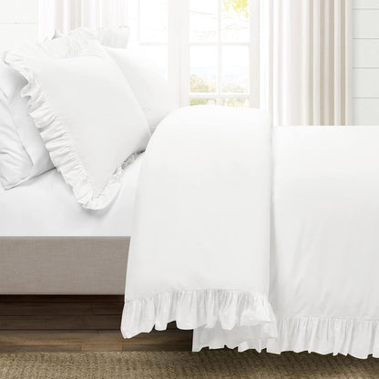 Reyna Ruffle Cotton Duvet Cover Set