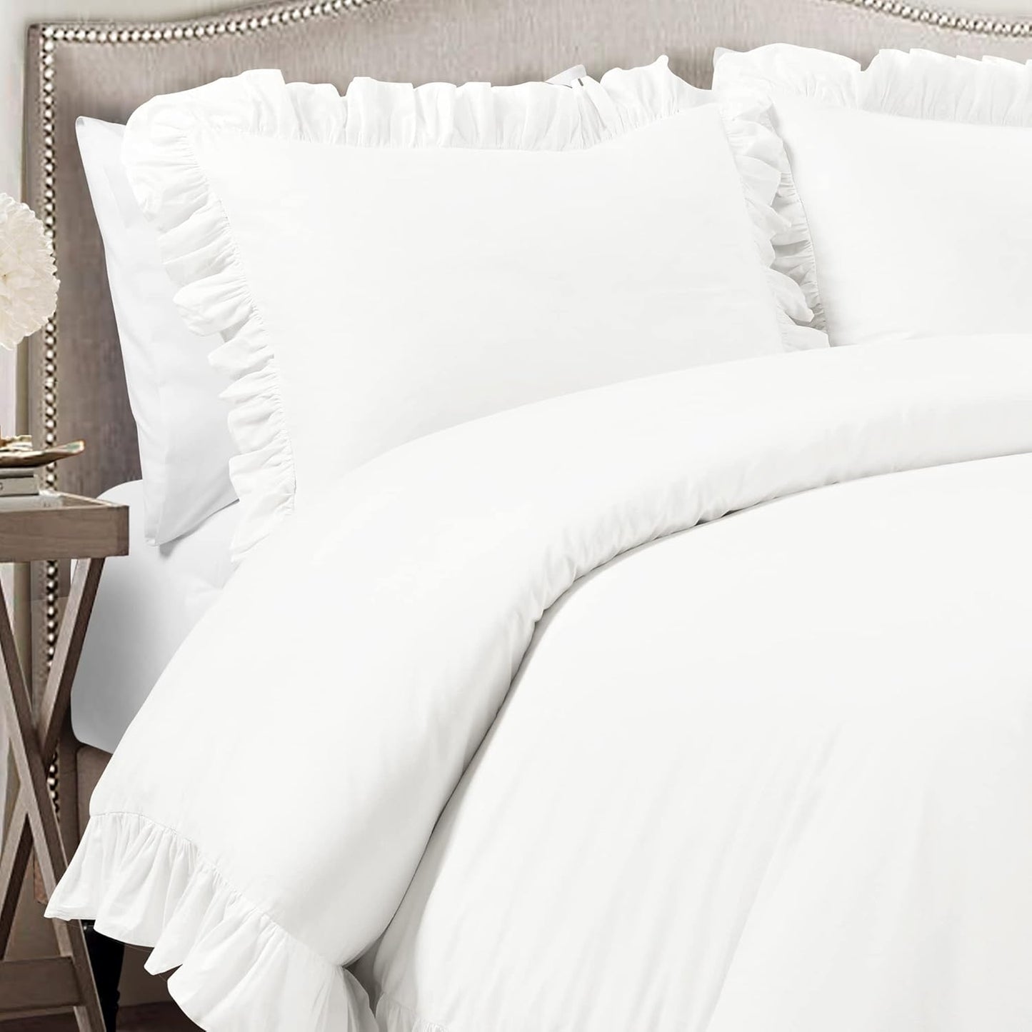 Reyna Ruffle Cotton Duvet Cover Set