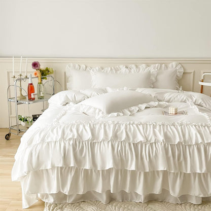Ruffle Shabby Duvet Cover Set