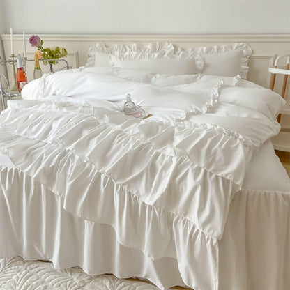Ruffle Shabby Duvet Cover Set