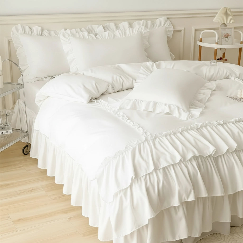 Ruffle Shabby Duvet Cover Set