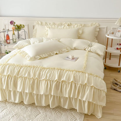 Ruffle Shabby Duvet Cover Set
