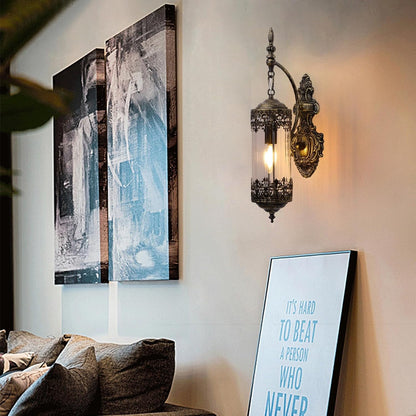 Rustic Vintage Antique Glass Wall Sconce