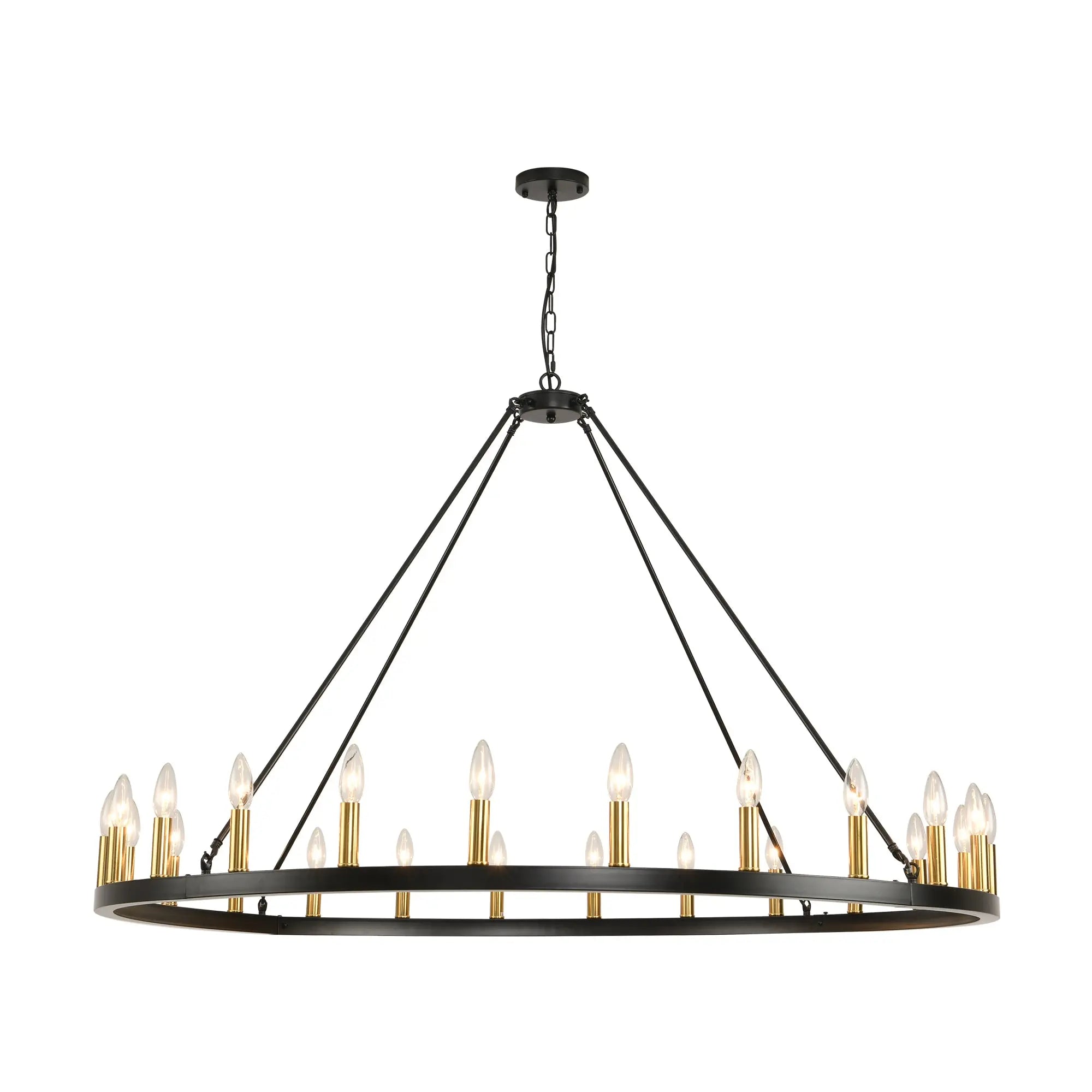 Rustic Wagon Wheel Chandelier - Decorstly