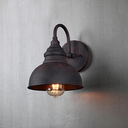 Vintage wall light with bulb, RetroGlow Outdoor Sconce.