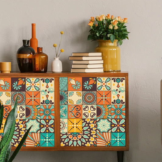 MosaicTile Geometric Wall Decal - Decorstly