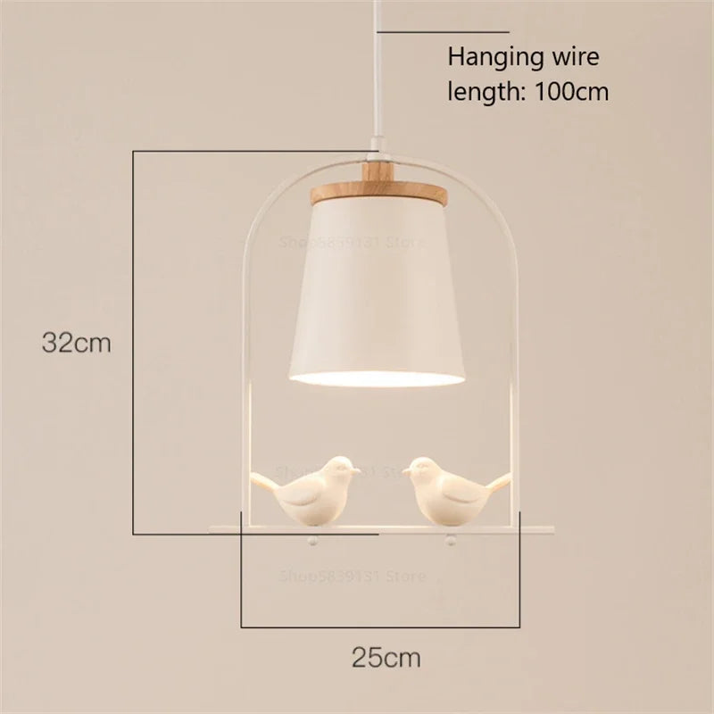 Modern White Bird Wall Light