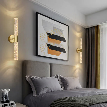 Bubbles Crystal Rod Wall Sconce