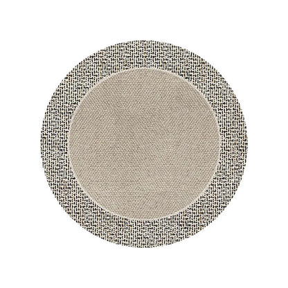 Round Minimalist Area Rug