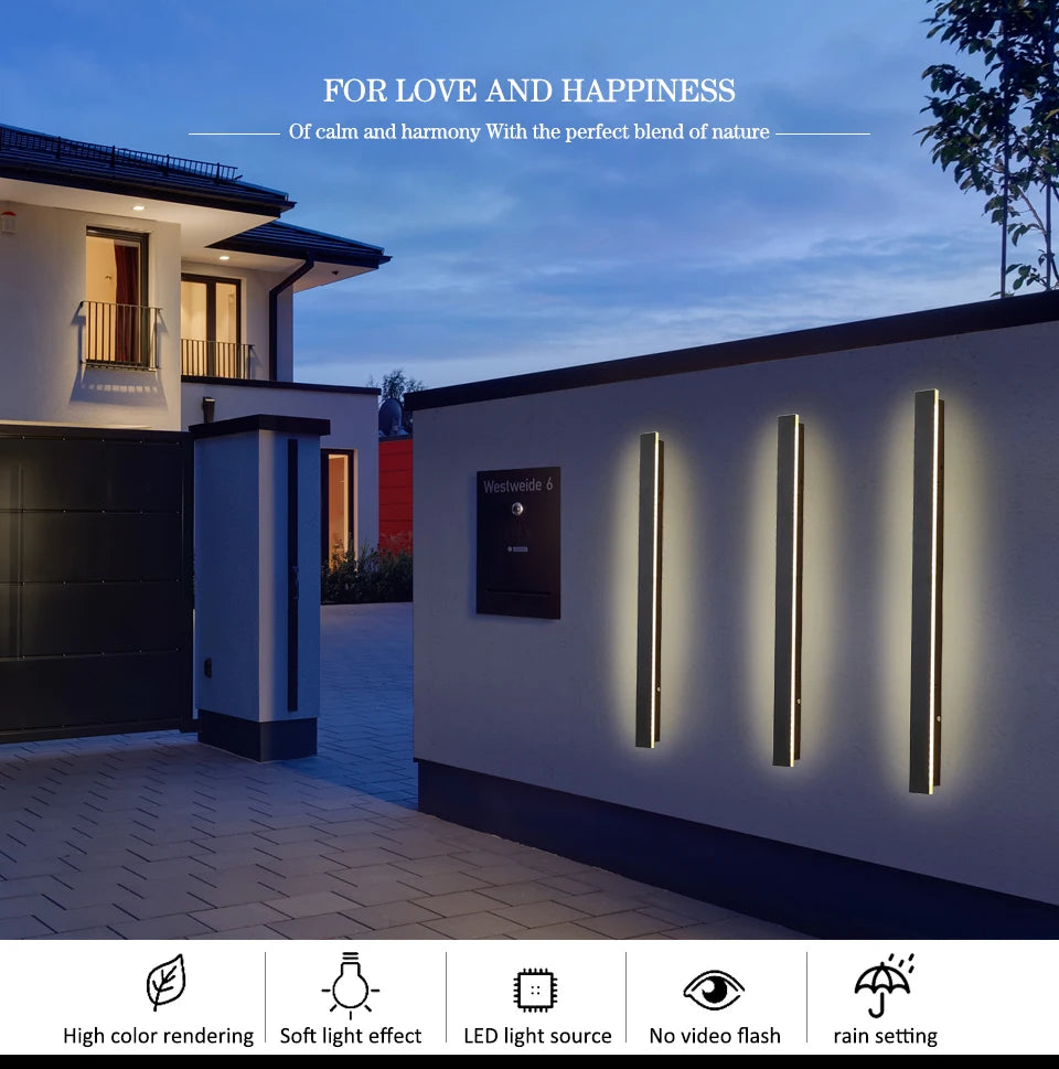 House adorned with Luminex Outdoor Wall Light, a stylish modern outdoor lighting solution.