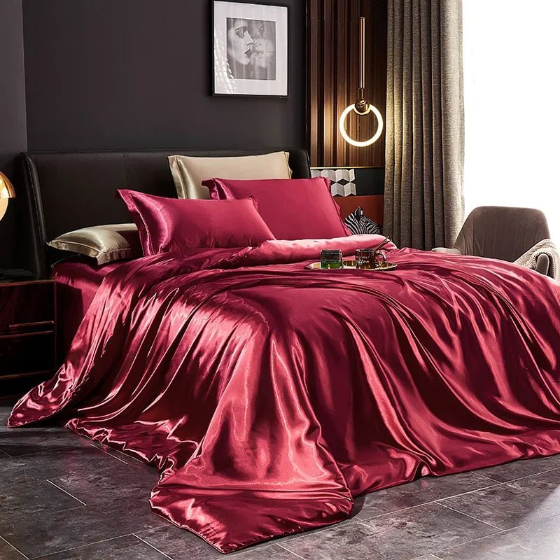 High-quality ComfyGlow Duvet Set - Soft and smooth duvet cover with matching pillow shams for a comfortable night's rest.