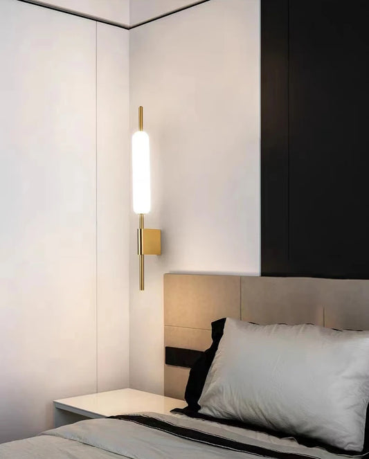 Vintage Glass Stone Candle Wall Sconce