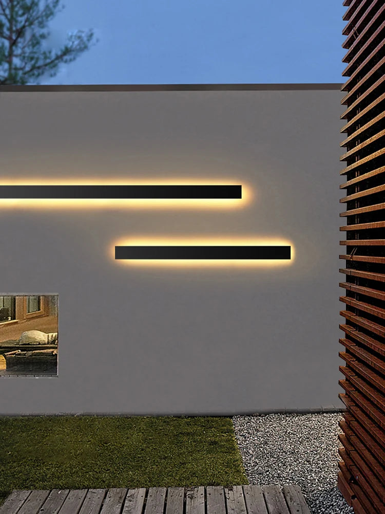 Stylish UrbanGlow Aluminum Wall Lamp highlighting contemporary outdoor lighting.