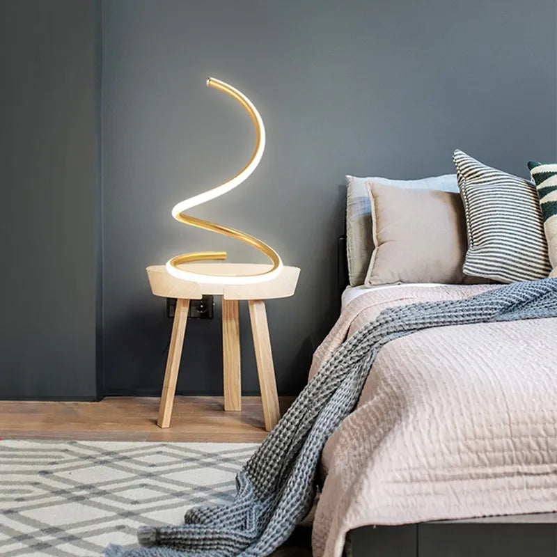 SpiralGlow LED Table Lamp