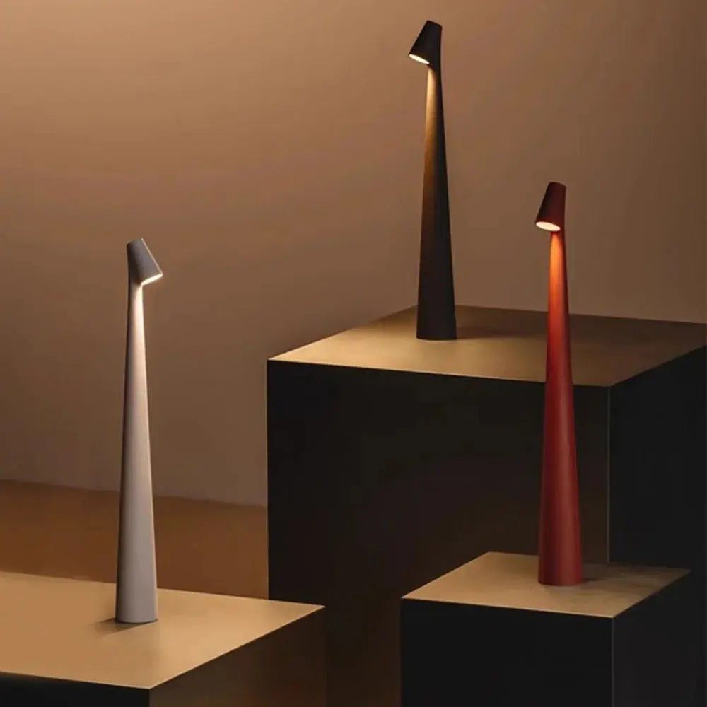 Aluminum Tall Colorful Table Lamp - Decorstly
