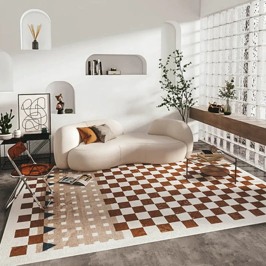 Minimalist Checkerboard Carpet Rug
