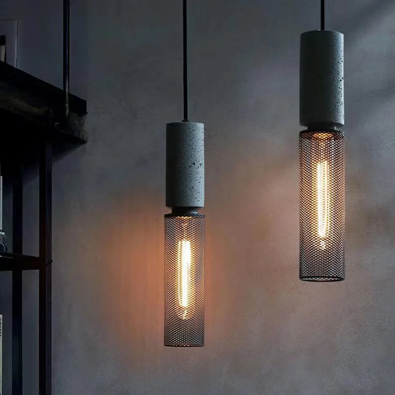 Black Tan Warm Pendant Light