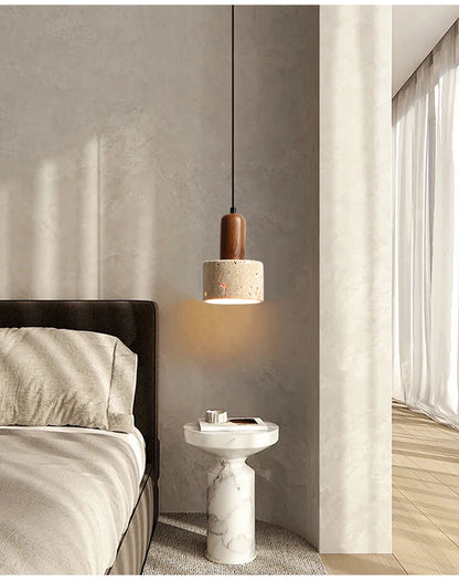 Yellow Marble Pendant Light